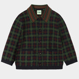Fub Dark Navy Plaid Sweater