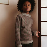 Fub Oat Mélange Herringbone Sweater