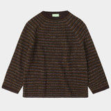 Fub Dark Navy Mélange Stripe Sweater