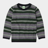 Fub Dark Navy/Forest Striped Sweater