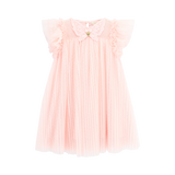Angel Face Pale Pink Spotted Tulle Cho Dress