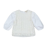 Teela White Crochet Top