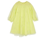 JNBY Neon Green Tulle Heart Dress