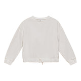 Kix White Embossed Sweatshirt
