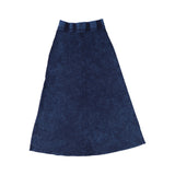 Cabana Mineral Wash Blue A-line Maxi Skirt