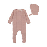 Bee & Dee Tea Rose Knit Patchwork Take Me Home Set