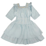 Noma Light Blue Ombre Embroidered Dress