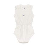 Ely's & Co Ivory Star Embroidered Romper