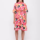 Christina Rohde Pink Graphic Dress