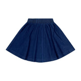 Teela Dark Denim Circle Skirt