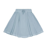 Teela Blue Contrast Wrap Skirt