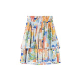 Papillon Multi Painted Printed Double Layered Skirt