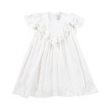 Kipp White Linen Ruffle Dress