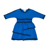 Teela Cobalt Spray Layered Dress