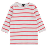 Jaybee White/Pink Stripe T-Shirt