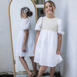 Teela White Crochet Dress