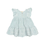 Buho Almond Embroidery Baby Dress