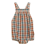 Kix Blue And Red Checked Romper