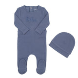 Bee & Dee Sea Blue Rope Signature Footie with Beanie