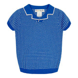 Teela Cobalt Jaquard Sweater