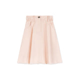 Cabana Pink Denim Frayed Hem Skirt