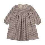 Kin and Kin Leaf Print Lace Collar Dress
