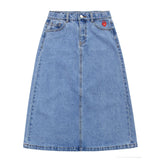 Parni Blue Denim Long Skirt