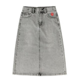 Parni Grey Denim Long Skirt