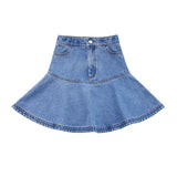 Parni Blue Denim Short Skirt