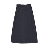 Kin Kin Washed Blue Denim Maxi Skirt