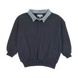 Kin Kin Navy Oversized Sweatshirt