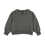 Kin Kin Washed Green Collared Sweatshirt