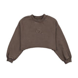 Kin Kin Washed Umber Crop Sweatshirt