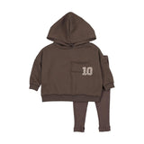 Kin Kin Umber Hooded Sweatshirt Set