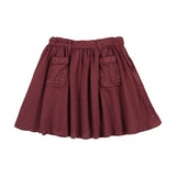Kin Kin Washed Burgundy Skirt