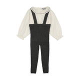 Kin Kin Grey Overall Set