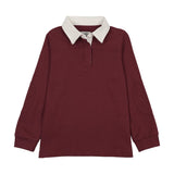 Kin Kin Burgundy Rugby Polo Shirt