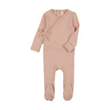 Lilette Shell Pink Pinpoint Wrapover Footie