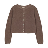 Analogie Misty Oat Heather Fine Knit Cardigan