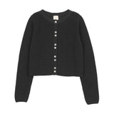 Analogie Navy Fine Knit Cardigan