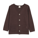 Analogie Chocolate Brown Cardigan Blazer