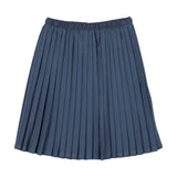 Lil Legs Vintage Blue Heather Knife Pleated Skirt