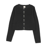 Analogie Black Fine Knit Cardigan