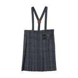 Analogie Multi Plaid Kilt Suspender Skirt