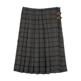 Analogie Antique Plaid Kilt Skirt