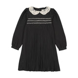 Analogie Black Pleated Dress