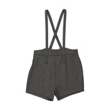 Analogie Mid Grey Plaid Edition Overall Shorts