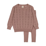 Analogie Dried Rose Knit Set