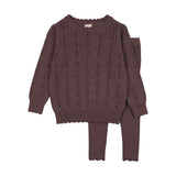 Analogie Vintage Purple Knit Set