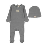 Lilette Off Navy Striped Bebe Footie Set